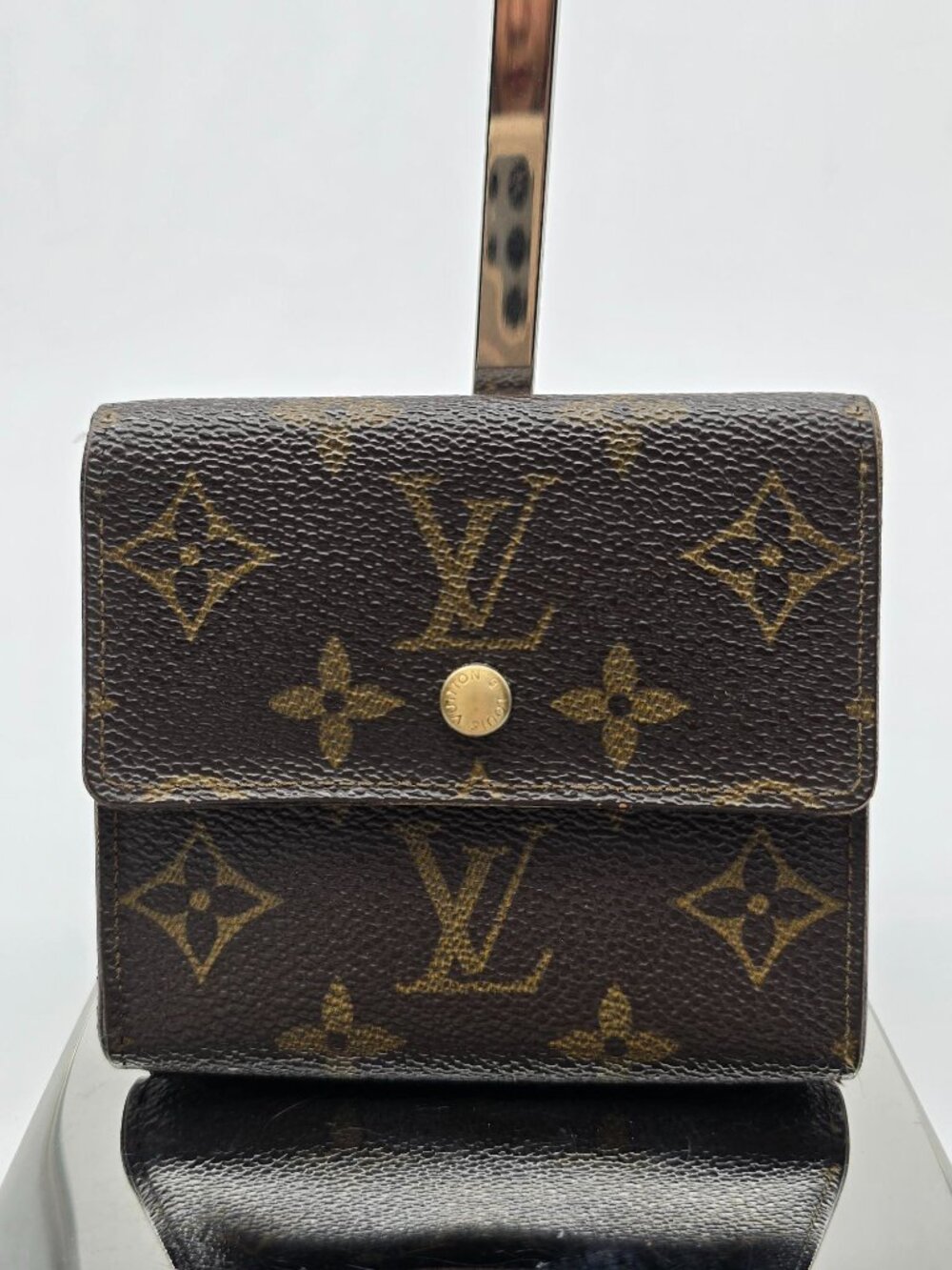 Authentic Louis Vuitton Monogram Canvas Compact Flap Snap Wallet Brown LV - Picture 2 of 16